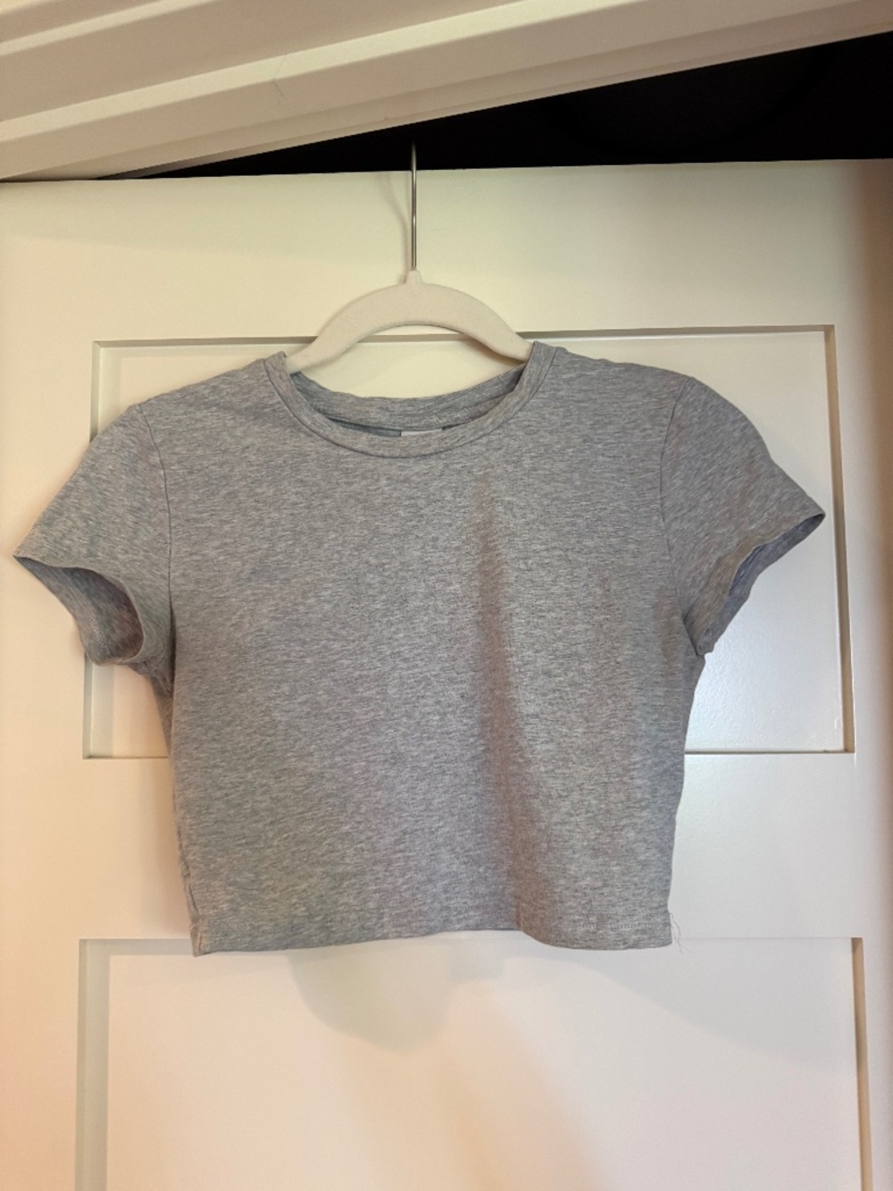 TNA Heather Grey Crop Top